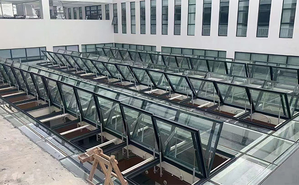 百安科技有限公司近期西夏排烟窗项目案例分享